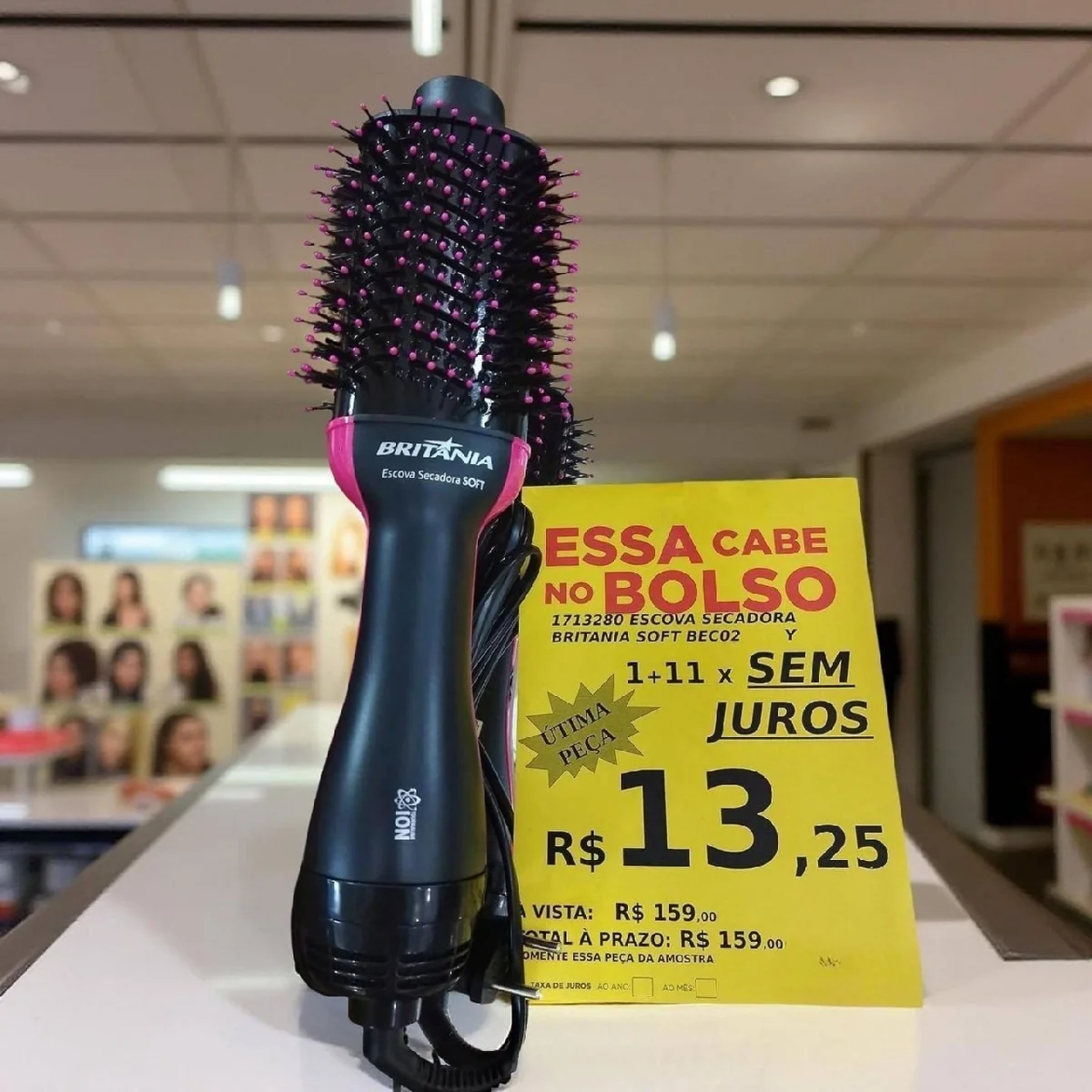 Britânia Bec02pr Secadora Preto Com Rosa 127/220v