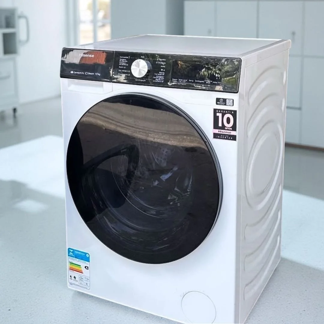 Lava E Seca Hisense 11kg Branca Conectada Branco 127v