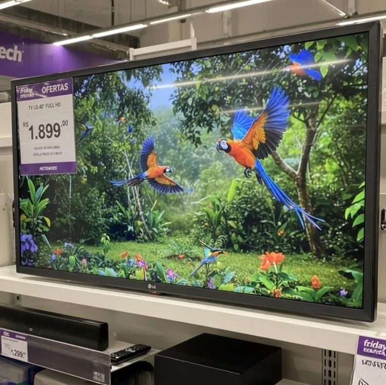 Smart TV LG 43" 43LR671C0SA ThinQ AI Amazon Alexa Apple Airplay 2 HDR 10 Otimizador de Games AI Sound