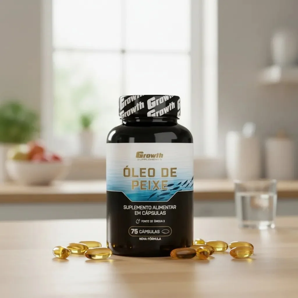 Omega 3 Óleo De Peixe 75 Softgel (caps) Growth Supplements
