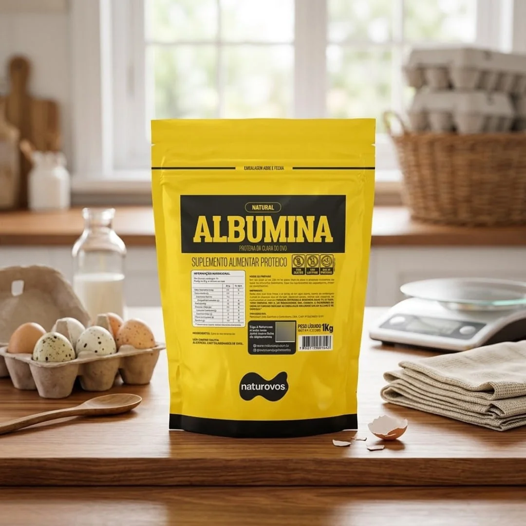 Suplemento En Pó Naturovos Sabor Natural X 1kg