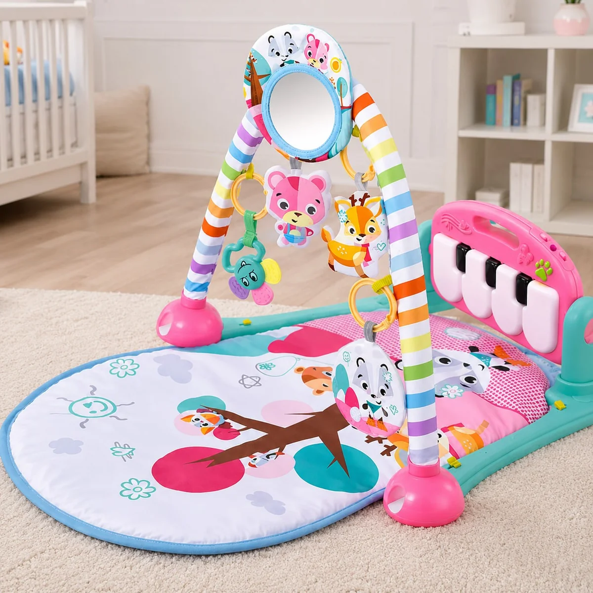 Tapete De Atividades Para Bebês Com Piano E Bluetooth Pastime 2.0 Maxibaby - Azul