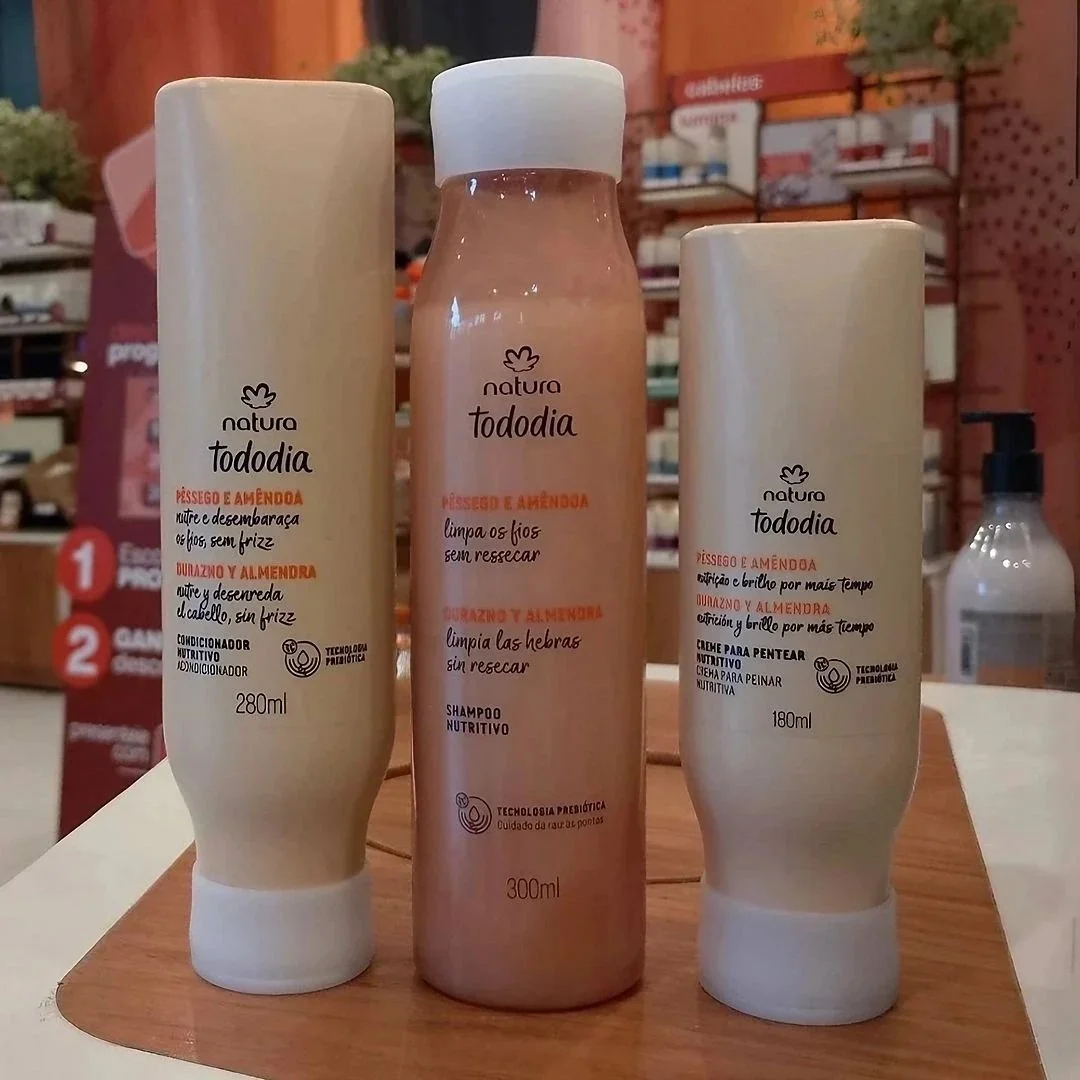 Kit Tododia - 1 Sacola Presente M -  Creme 180ml -  Shampoo 300ml - Condicionador 280ml