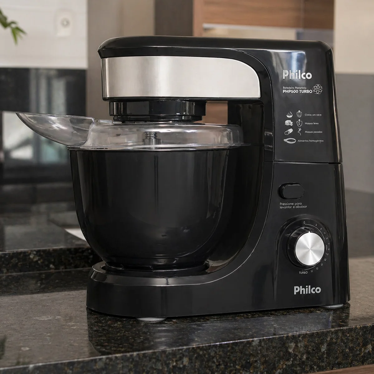 Batedeira Planetária 12 Veloc Php500 500w Preta Philco Preto 127v