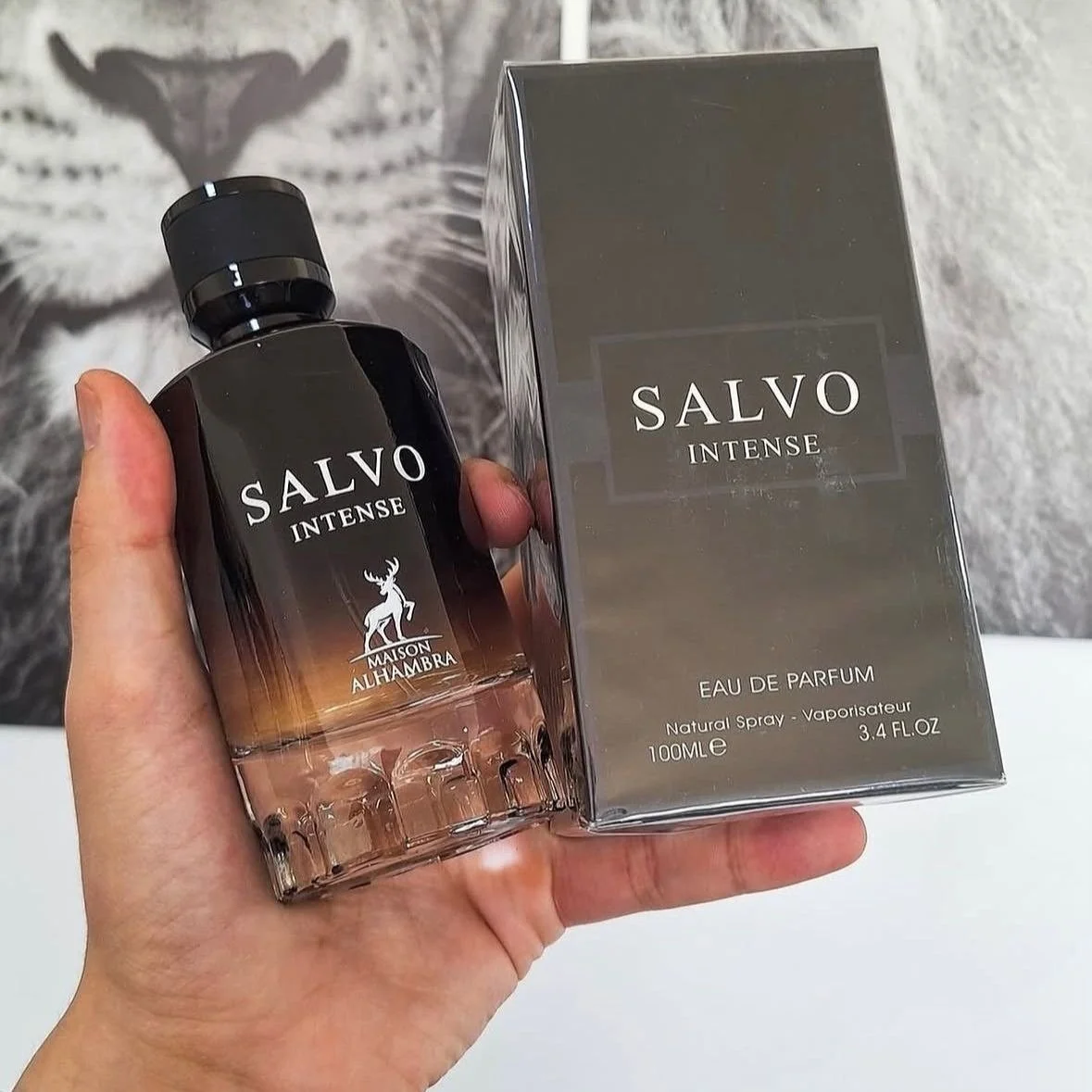 Perfume Masculino Arabe Salvo Intense 100ml Original C/ Nf
