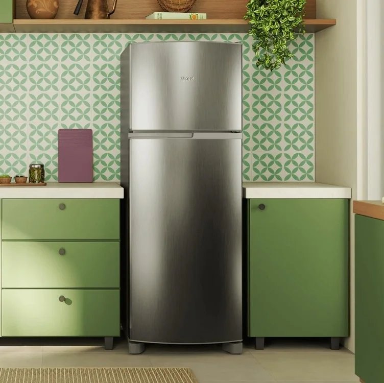 Geladeira Frost Free Duplex 333 Litros Inox Consul - CRM40MK 110v
