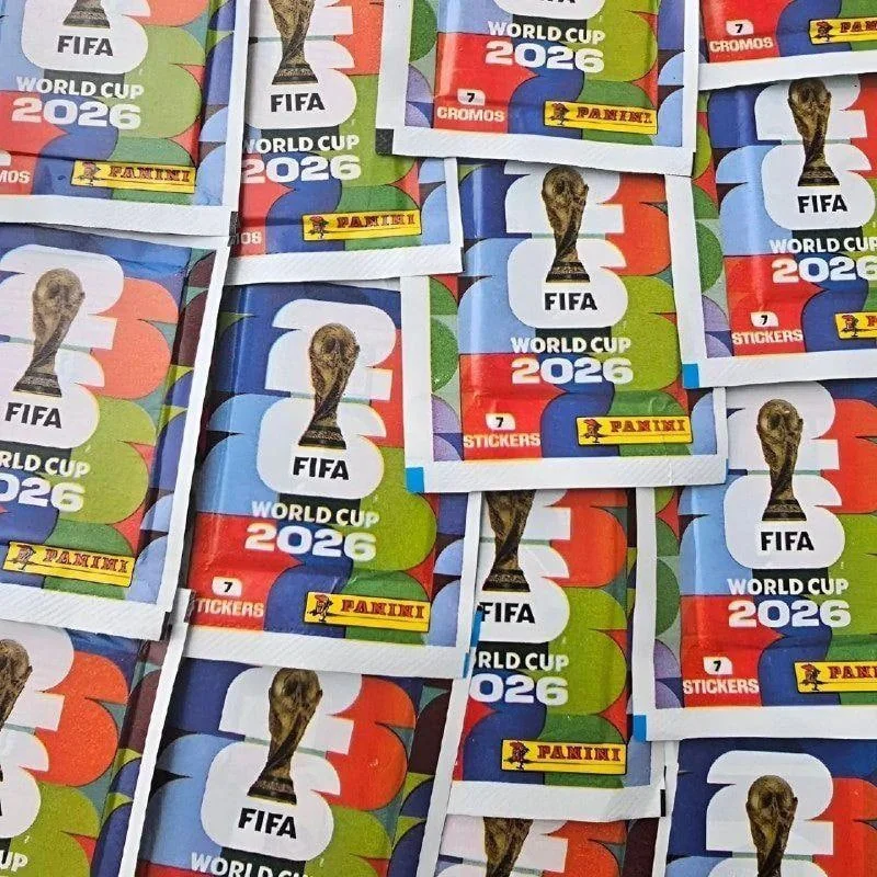 Figurinhas Panini da Copa do Mundo 2026 - 100 Envelopes com 7 Figurinhas Display