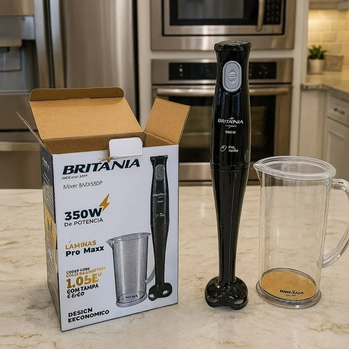 Mixer Britânia BMX350P 3 em 1 Preto 220V