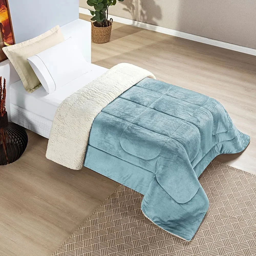 Coberdrom Everest Lã Pele De Carneiro Solteiro 2,40x1,50