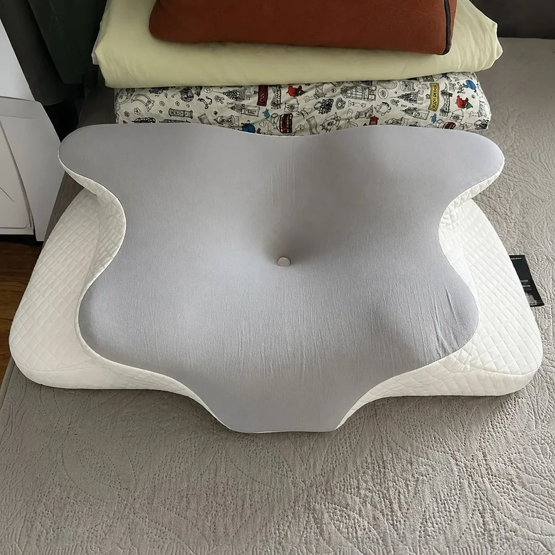 Travesseiro Ortopedico Anti-ronco E Apneia Cinza Travesseiro Cervical Comfort